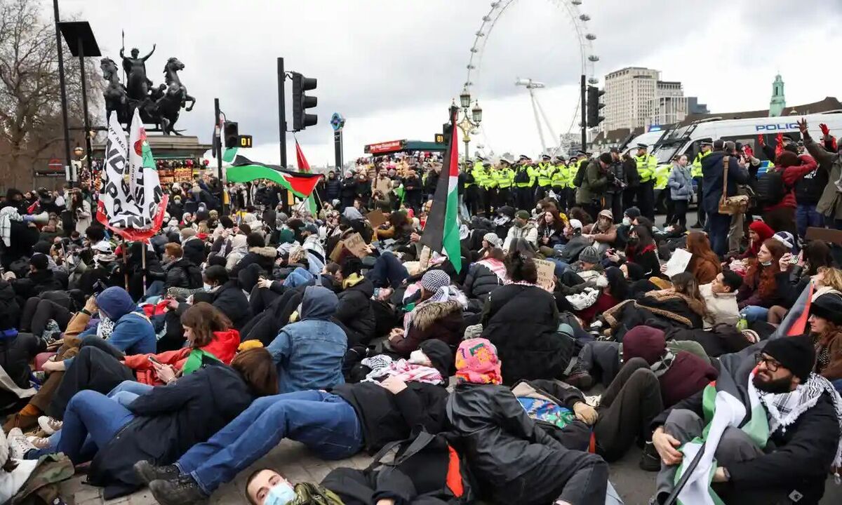 لندن صحنه تظاهرات حامیان فلسطین شد