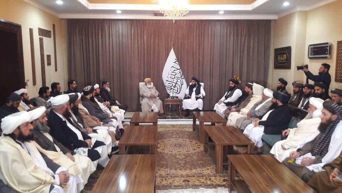 رهبر جمعیت علمای اسلام پاکستان با مقام ارشد طالبان دیدار کرد