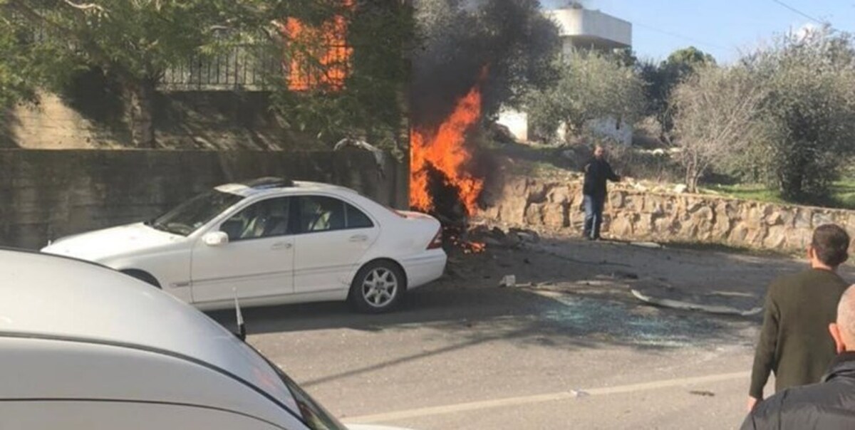 حمله پهپادی اسرائیل به مراسم تشییع شهید حزب‌الله