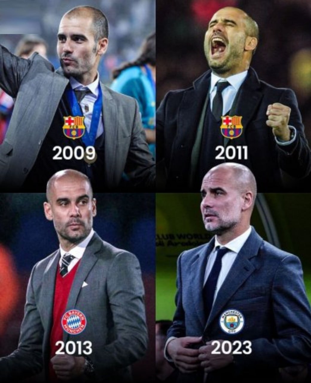 «پپ گواردیولا» بالاتر از آنچلوتی و زیدان؛ پرافتخارترین مربی قرن حاضر فوتبال جهان کیست؟