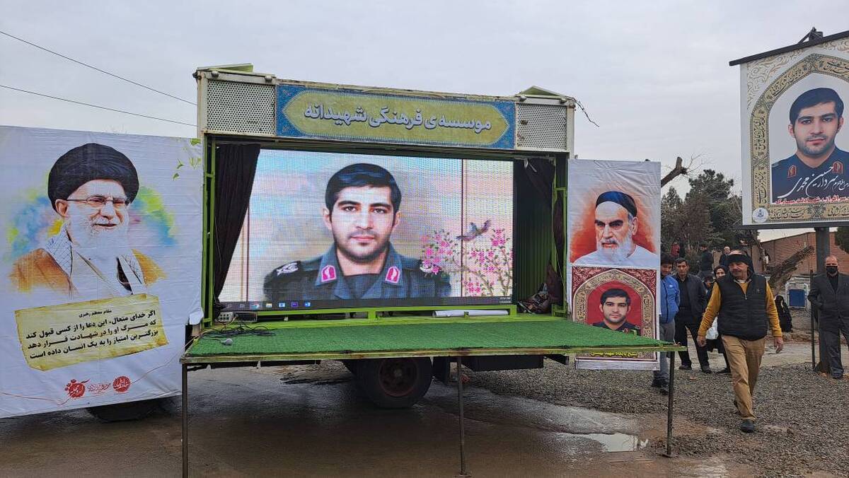 پیکر شهید «حسین محمدی» تشییع شد و در گلزار شهدای یافت‌آباد آرام گرفت+ عکس و فیلم