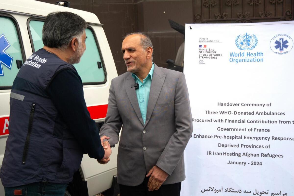 اهدای سه دستگاه آمبولانس ویژه آفرود به سازمان اورژانس