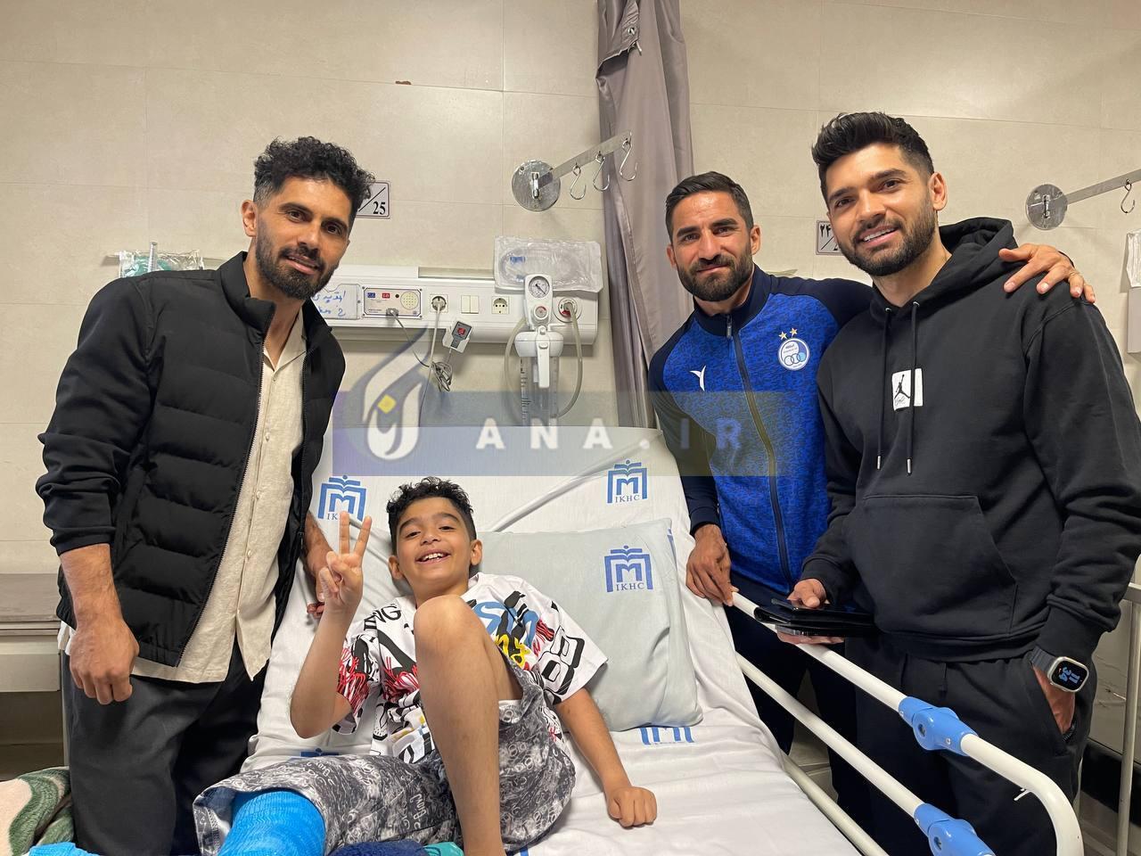 عالیشاه هم به عیادت کودکان سرطانی شتافت+تصاویر