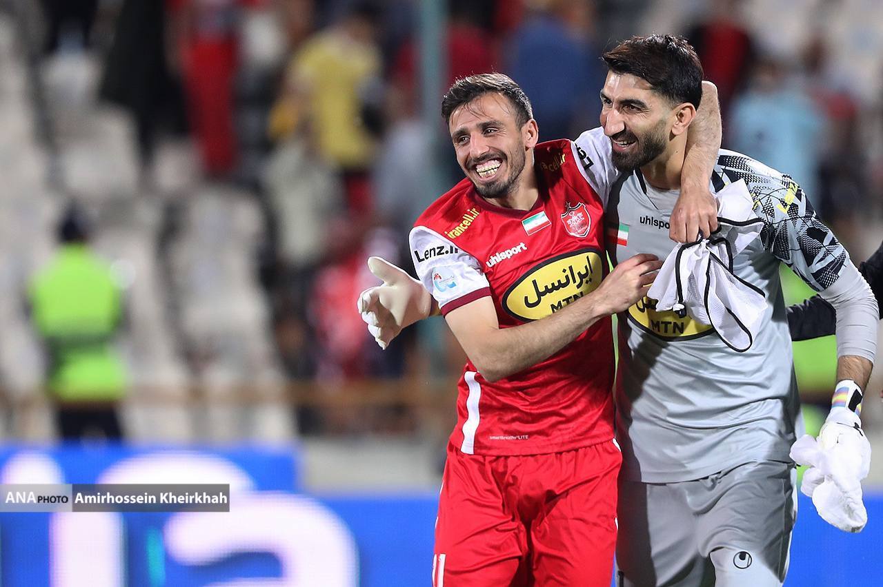 شادی سرخ‌پوشان در ورزشگاه آزادی پس از پیروزی برابر پیکان+ تصاویر