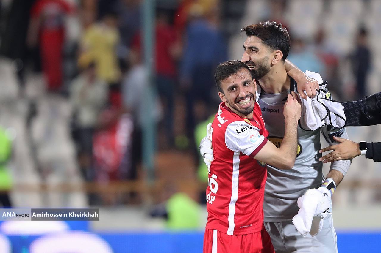 شادی سرخ‌پوشان در ورزشگاه آزادی پس از پیروزی برابر پیکان+ تصاویر