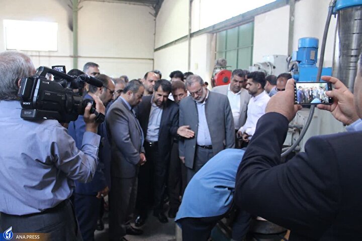 بهرهبرداری از خط تولید دستگاههای پرس ضربهای سنگین بهرهبرداری از خط تولید دستگاههای پرس ضربهای سنگین