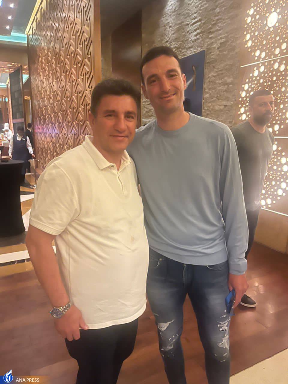 دیدار قلعهنویی و ماجدی با اینفانتینو، اسکالونی و فلیک + تصاویر دیدار قلعهنویی و ماجدی با اینفانتینو، اسکالونی و فلیک + تصاویر