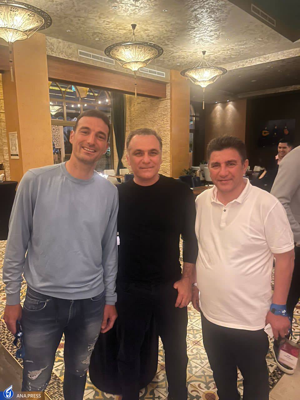 دیدار قلعه‌نویی و ماجدی با اینفانتینو، اسکالونی و فلیک + تصاویر