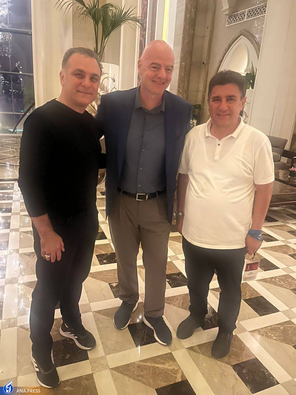 دیدار قلعه‌نویی و ماجدی با اینفانتینو، اسکالونی و فلیک + تصاویر