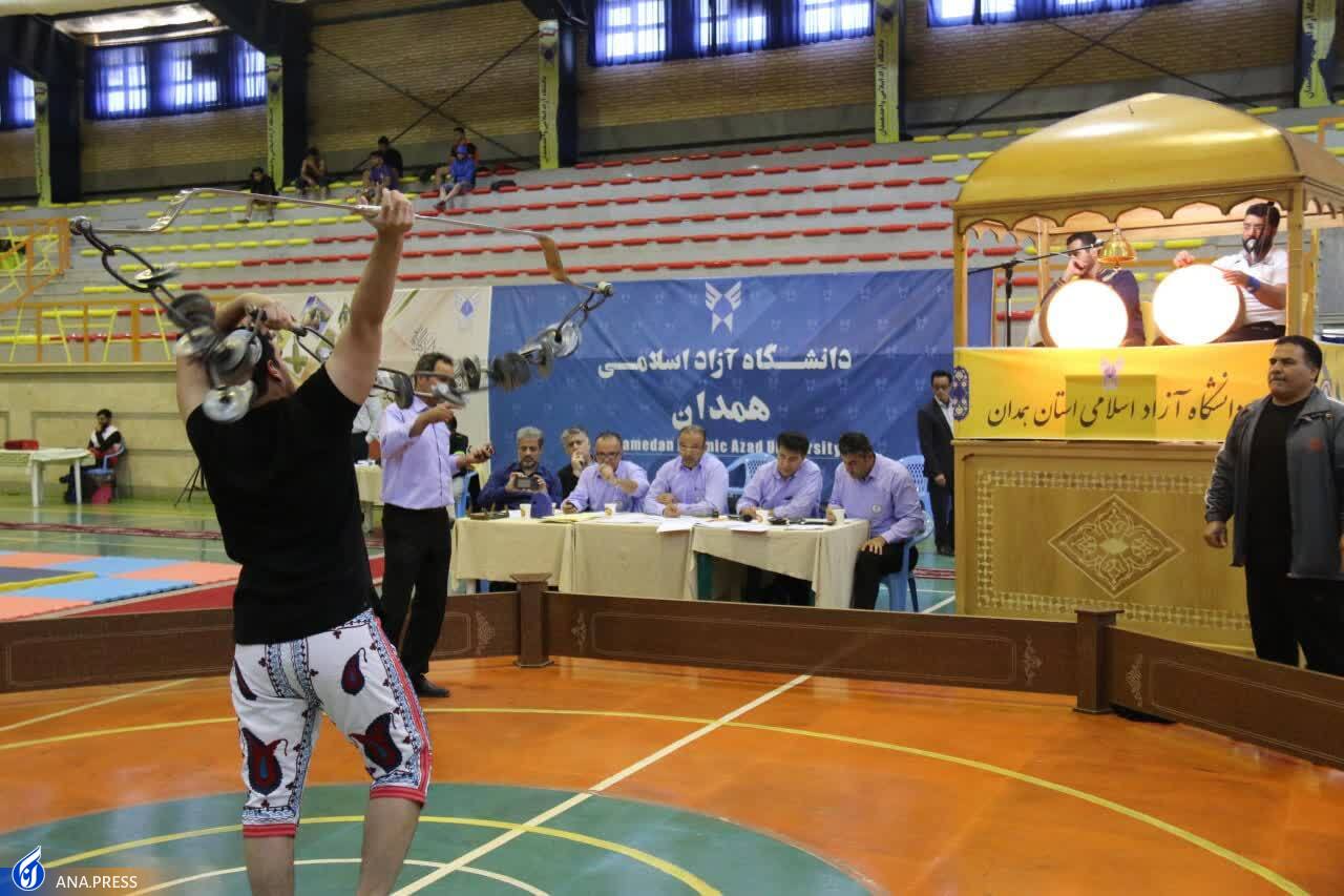 قهرمانان ورزش زورخانه‌ای و کشتی پهلوانی دانشجویان کشور شناخته شدند