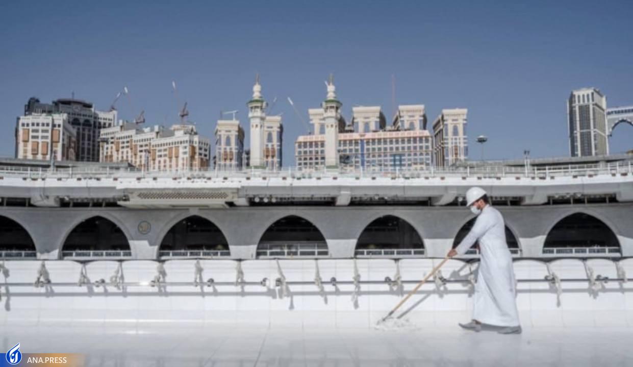 پشتبام کعبه شستوشو شد+ عکس پشتبام کعبه شستوشو شد+ عکس