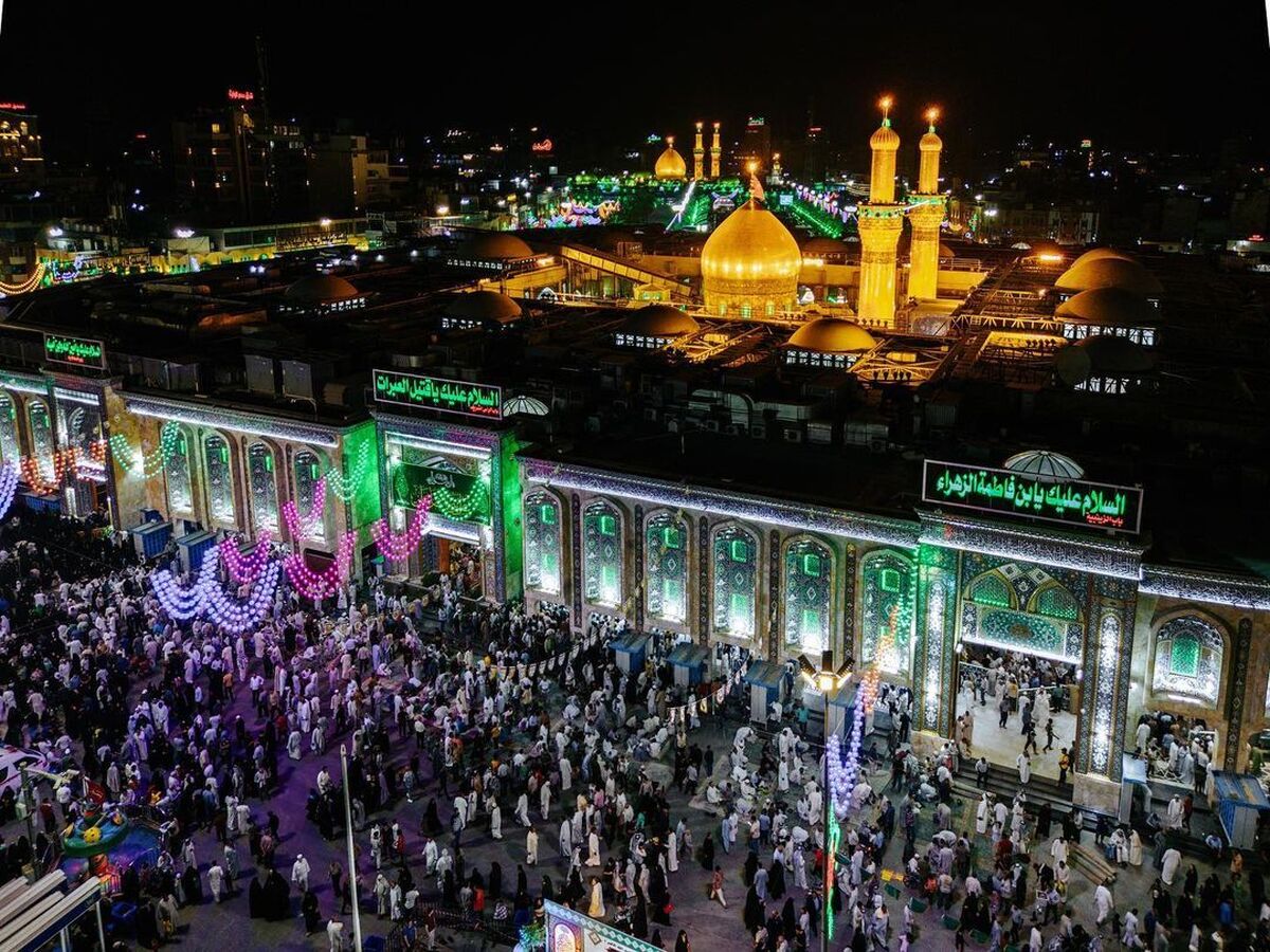 کربلا در جشن غدیر  تشرف یک میلیون زائر به زیارت امام حسین (ع)+فیلم