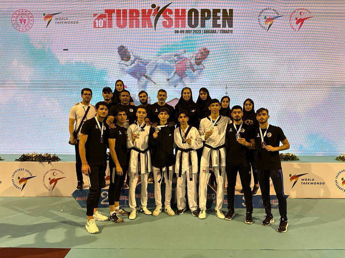 قهرمانی تکواندوکاران ایران در مسابقات آزاد ترکیه