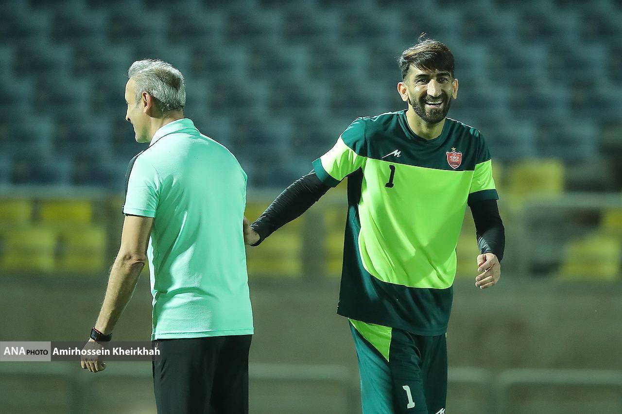 از گفت‌وگوی جالب گل‌محمدی با بیرانوند تا شوخی با سرلک در گزارش تصویری تمرین پرسپولیس