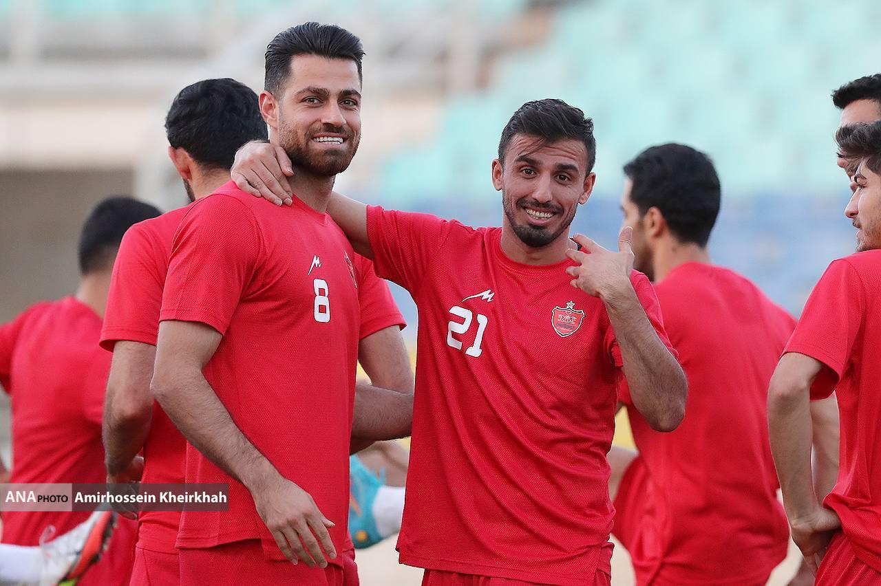 از گفت‌وگوی جالب گل‌محمدی با بیرانوند تا شوخی با سرلک در گزارش تصویری تمرین پرسپولیس