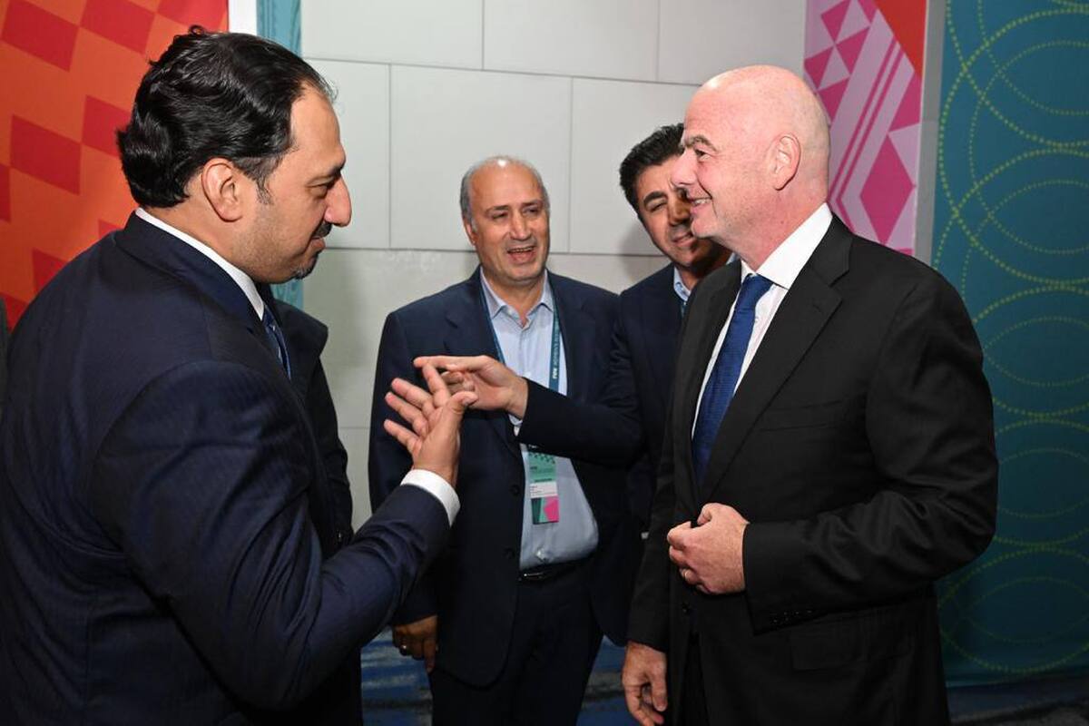نشست سه‌جانبه تاج، رئیس فدراسیون عربستان و اینفانتینو  توضیحات رئیس فدراسیون در مورد حضور بانوان و VAR