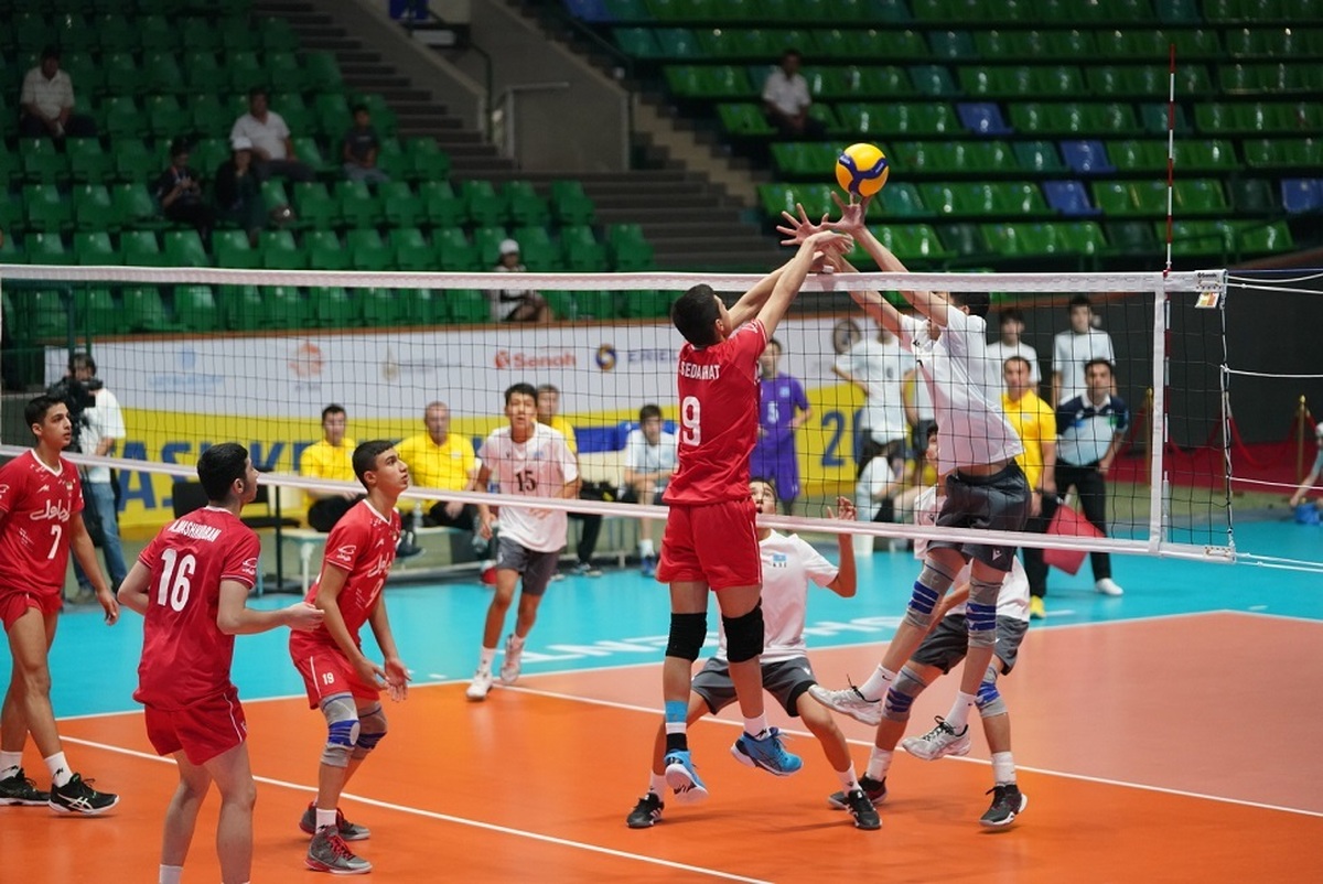 والیبال زیر ۱۶ سال آسیا| گام بلند ایران به سوی نیمه‌نهایی با شکست قزاقستان