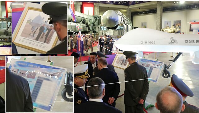 کره شمالی از پهپادهای پیشرفته جاسوسی و جنگی جدید خود رونمایی کرد کره شمالی از پهپادهای پیشرفته جاسوسی و جنگی جدید خود رونمایی کرد