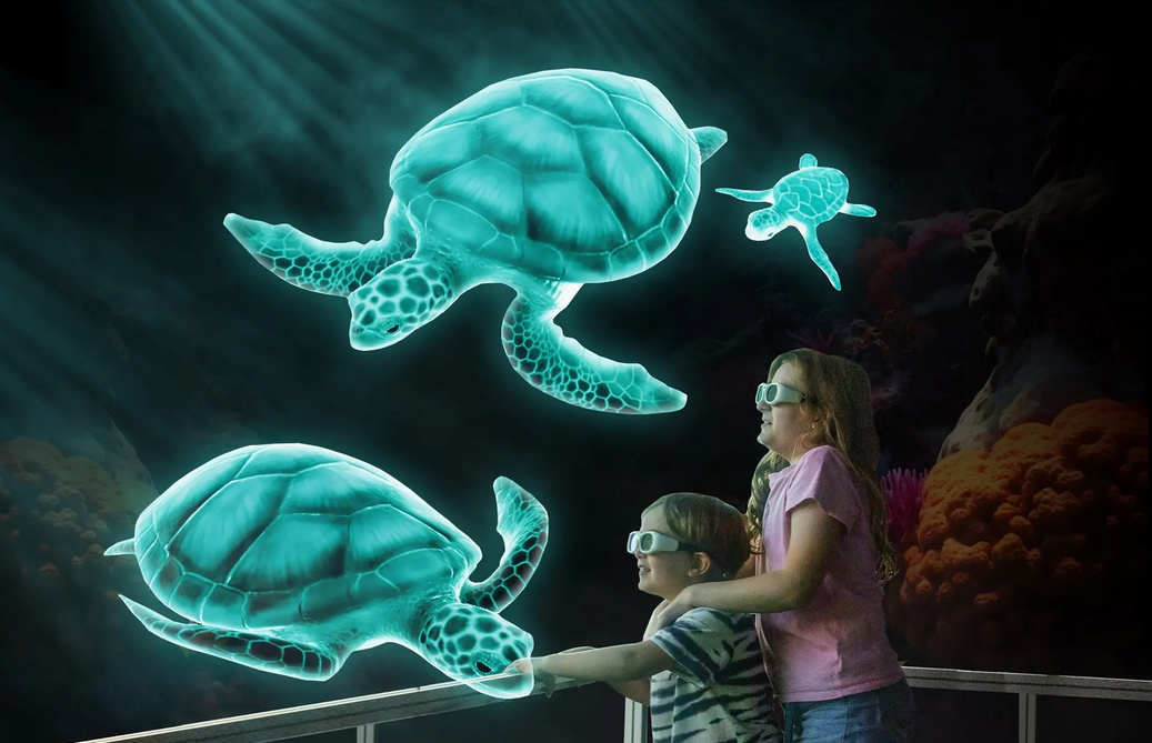 اولین باغ وحش هولوگرام جهان افتتاح شد/ سفر به قلمرو خیالی حیوانات با فناوری واقعیت افزوده