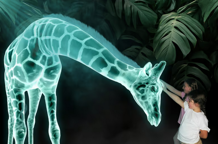 اولین باغ وحش هولوگرام جهان افتتاح شد/ سفر به قلمرو خیالی حیوانات با فناوری واقعیت افزوده اولین باغ وحش هولوگرام جهان افتتاح شد/ سفر به قلمرو خیالی حیوانات با فناوری واقعیت افزوده