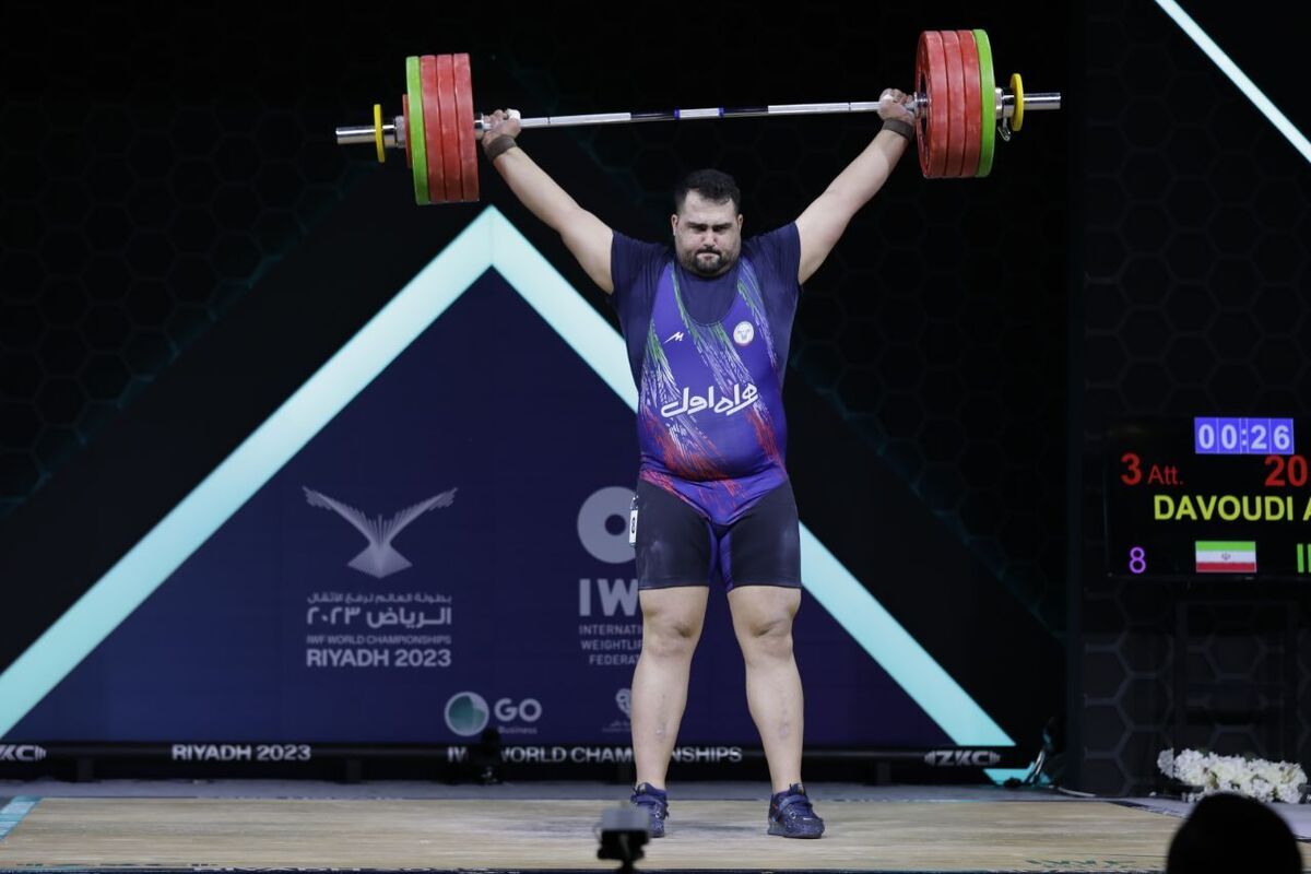وزنه برداری قهرمانی جهان| مدال برنز دوضرب بر گردن داودی   ایران سوم شد