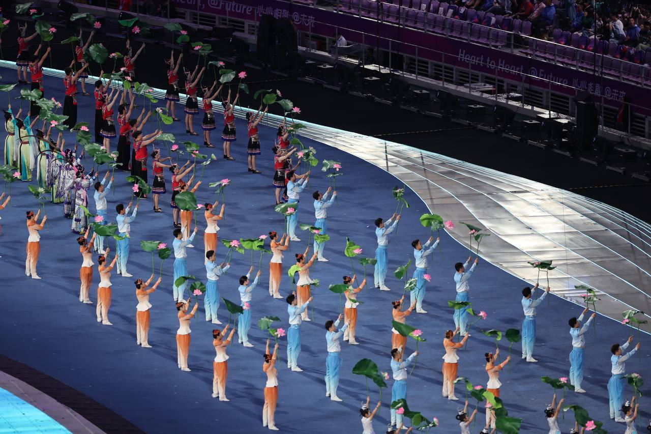 بازیهای آسیایی هانگژو| مراسم افتتاحیه آغاز شد بازیهای آسیایی هانگژو| مراسم افتتاحیه آغاز شد