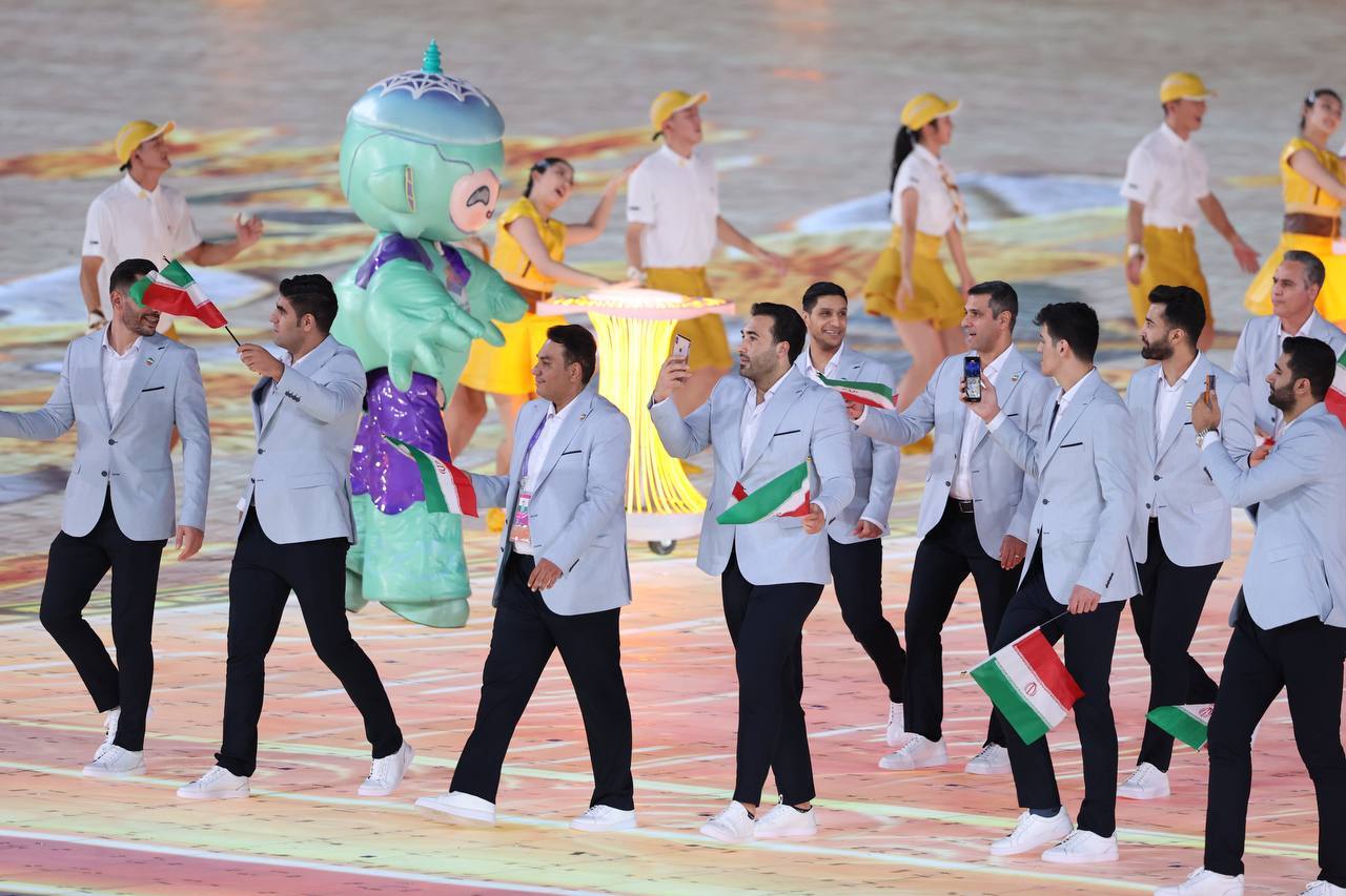 بازیهای آسیایی هانگژو| برگزاری مراسم افتتاحیه با پرچمداری کیانی و فروغی + تصاویر بازیهای آسیایی هانگژو| برگزاری مراسم افتتاحیه با پرچمداری کیانی و فروغی + تصاویر