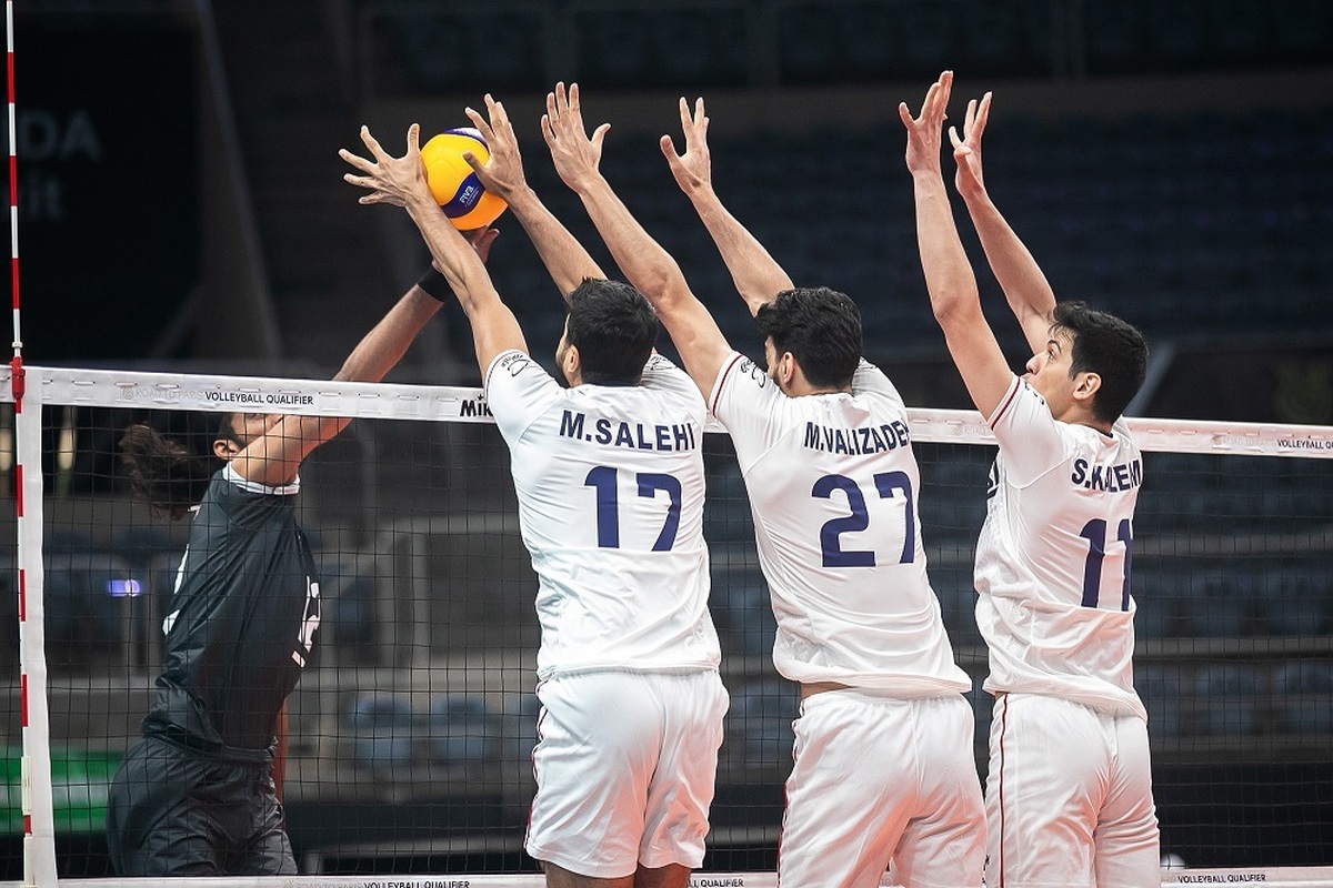 والیبال انتخابی المپیک| اولین پیروزی بلندقامتان ایران برابر قطر ثبت شد