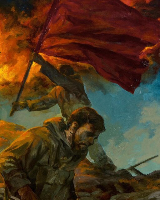 یادآوری یک حماسه در نقاشی روح‌الامین