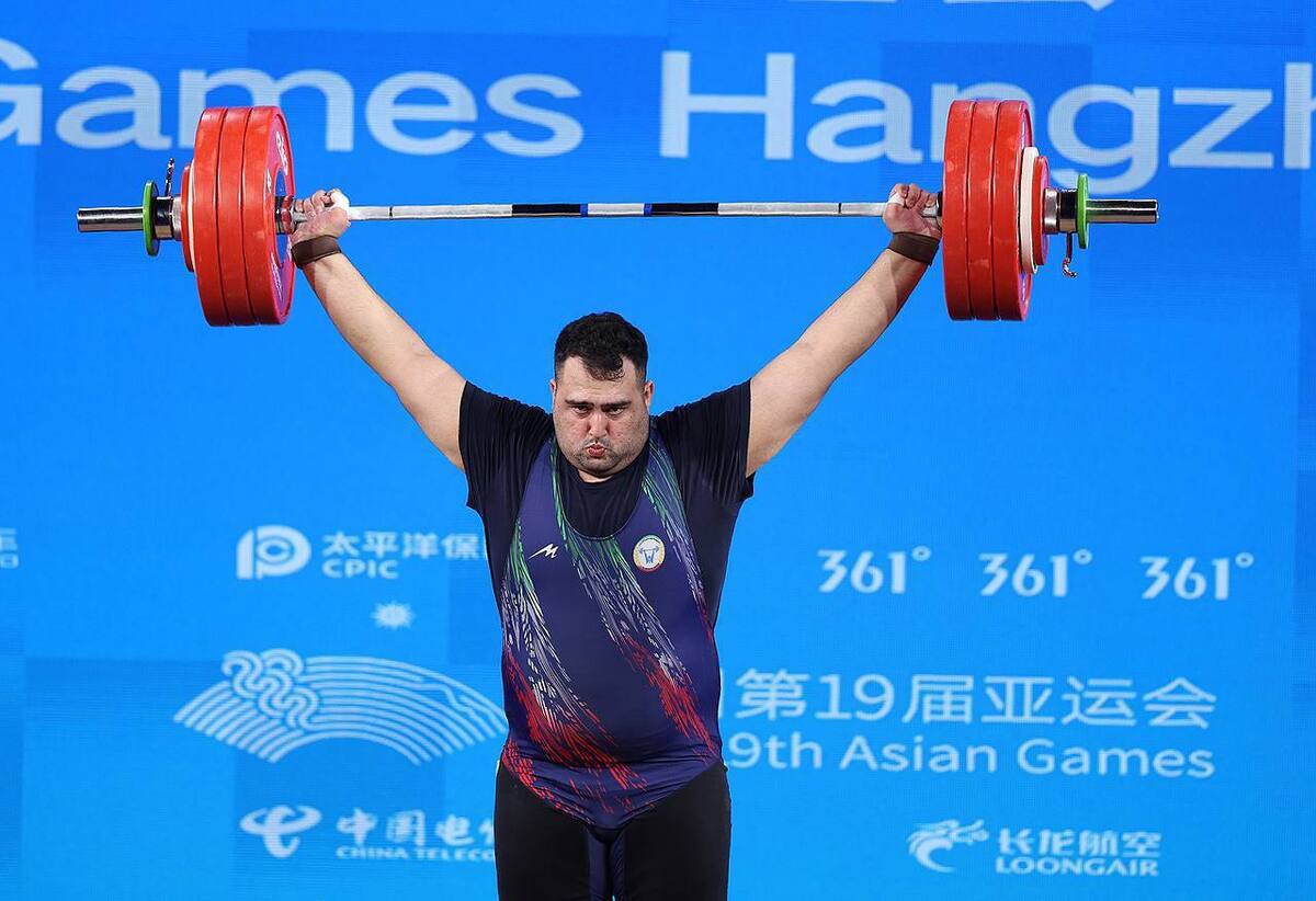 بازی‌های آسیایی هانگژو| تنها نقره وزنه‌بردرای ایران به نام داودی ثبت شد