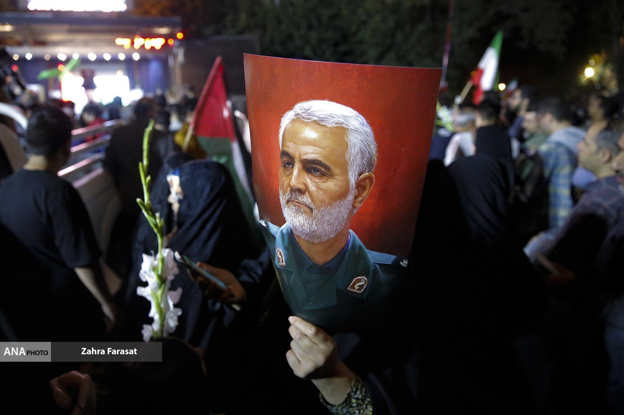 اجتماع مردم تهران در حمایت از عملیات پیروزمندانه فلسطینیان + فیلم