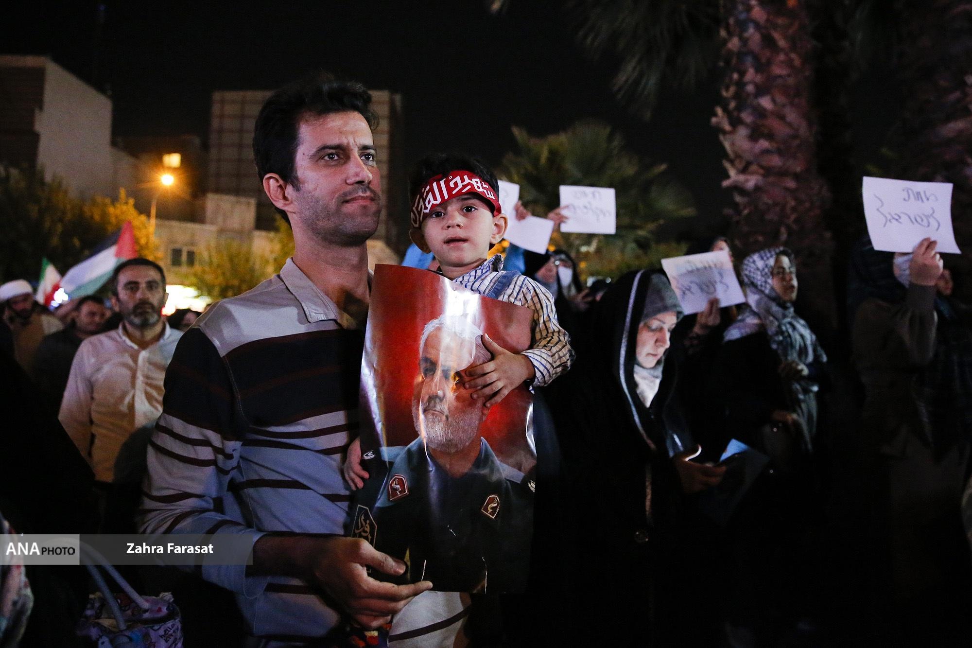 اجتماع مردم تهران در حمایت از عملیات پیروزمندانه فلسطینیان + فیلم و عکس