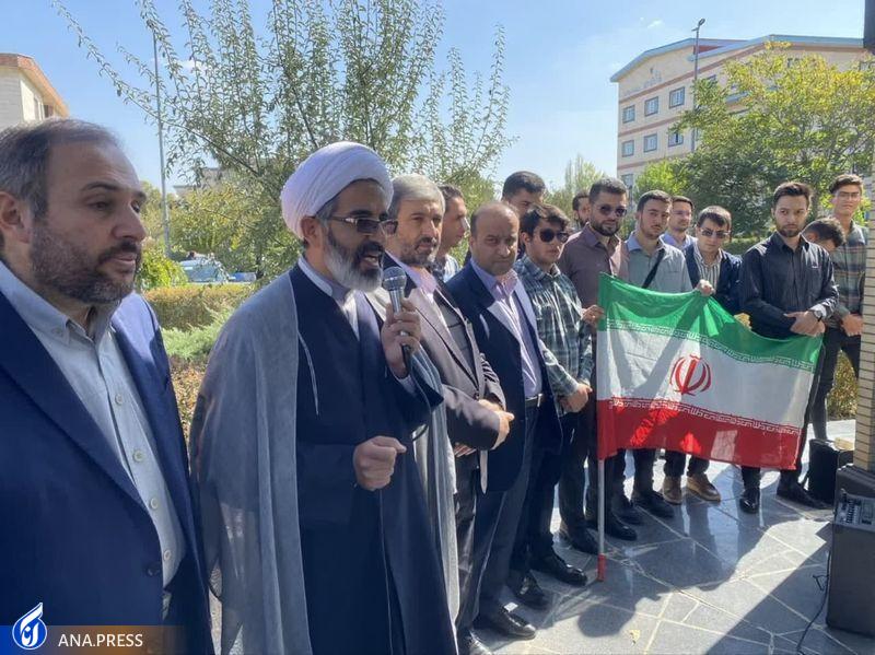 اجتماع دانشگاهیان دانشگاه آزاد در حمایت از مجاهدان فلسطینی اجتماع دانشگاهیان دانشگاه آزاد در حمایت از مجاهدان فلسطینی