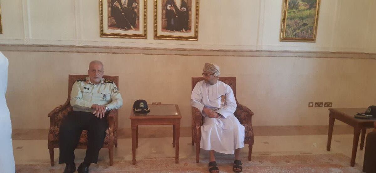 دیدار سردار احمدی‌مقدم با رئیس دانشگاه سلطان قابوس در عمان