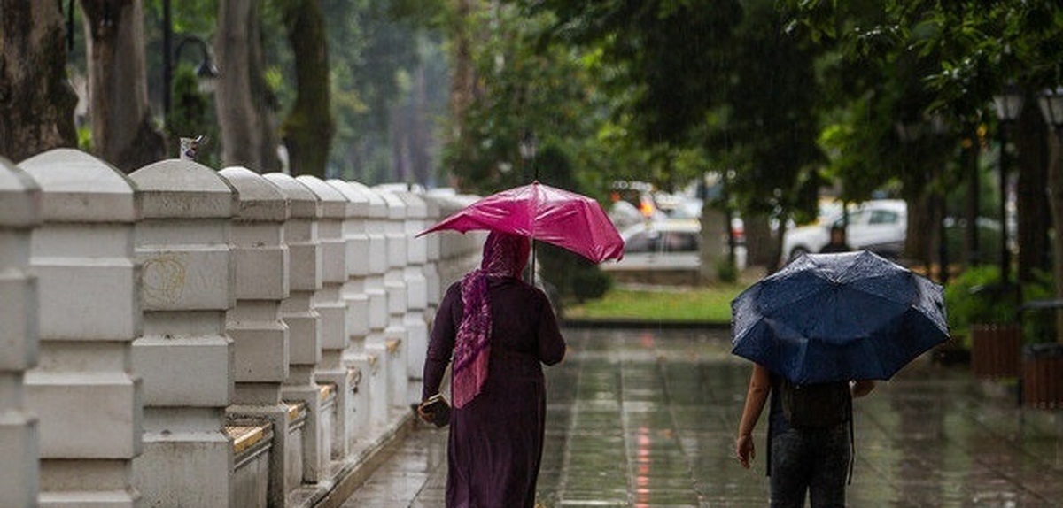 بارش باران در ۹ استان کشور