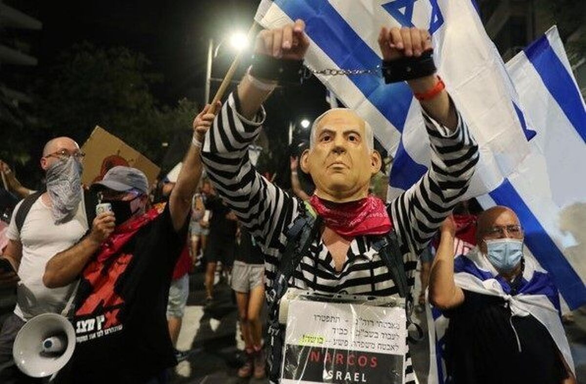 تظاهرات خانواده‌ اسرای اسرائیلی علیه نتانیاهو در تل‌آویو