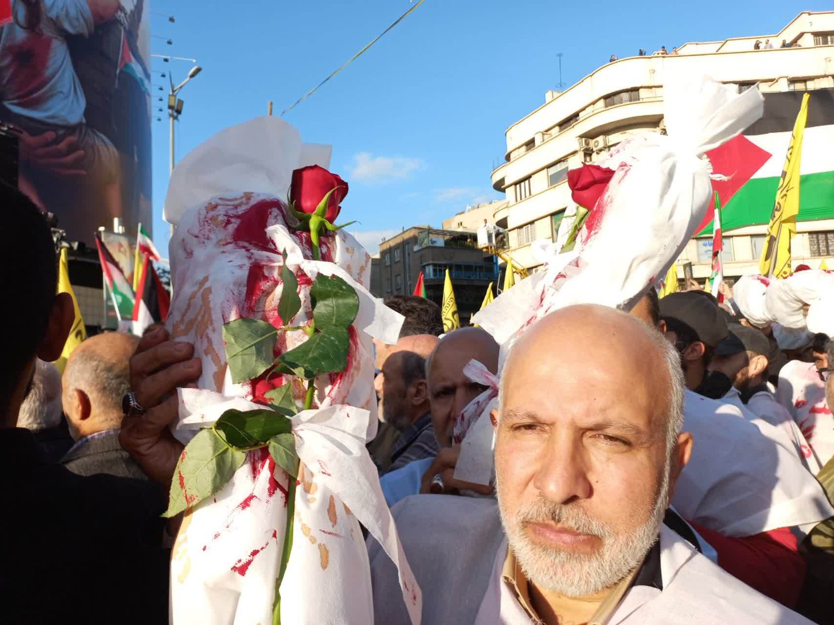 مردم ایران خشم خود را علیه جنایات رژیم صهیونیستی فریاد کشیدند