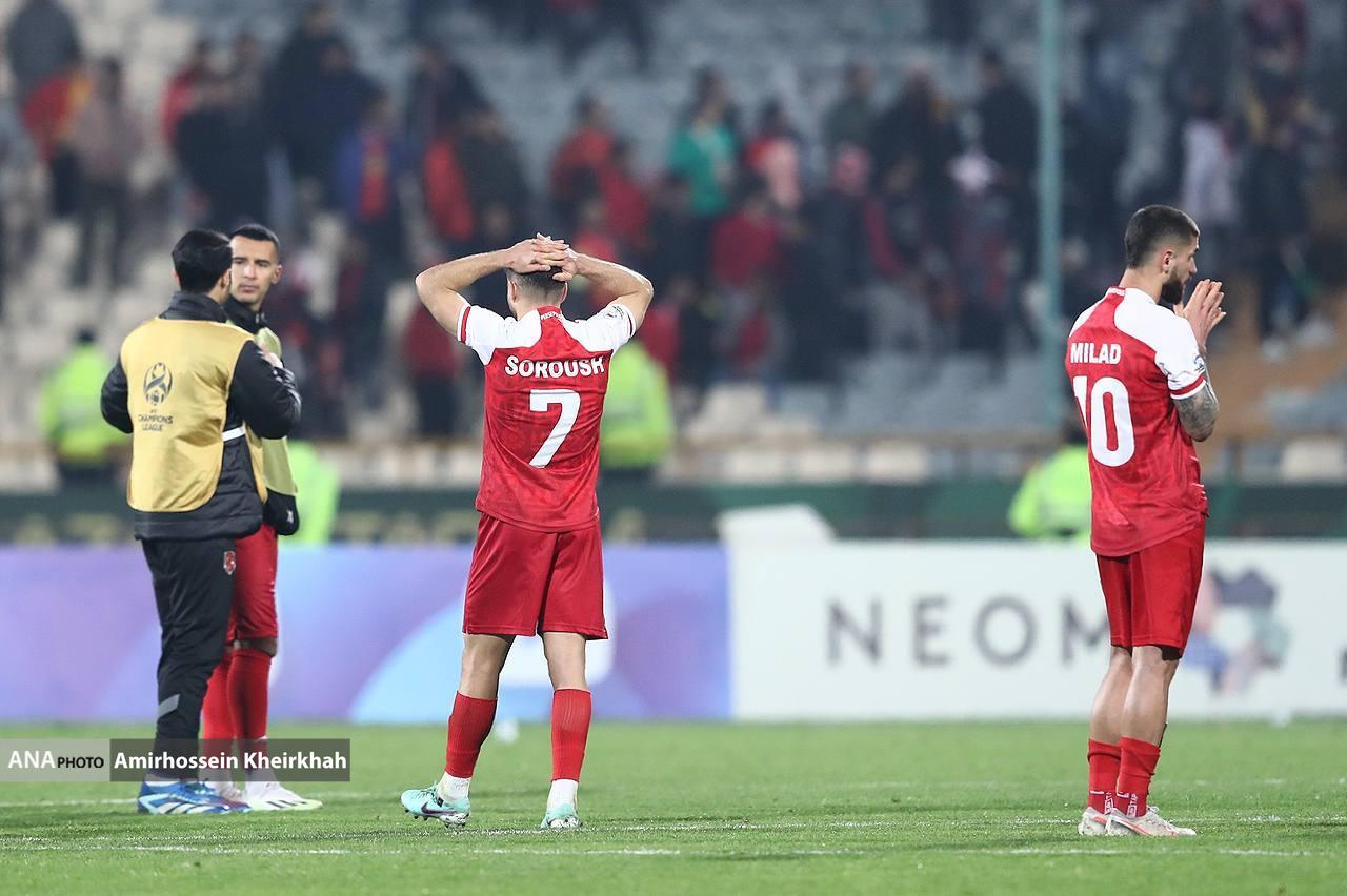 تصاویر حذف تلخ پرسپولیس از لیگ قهرمانان آسیا