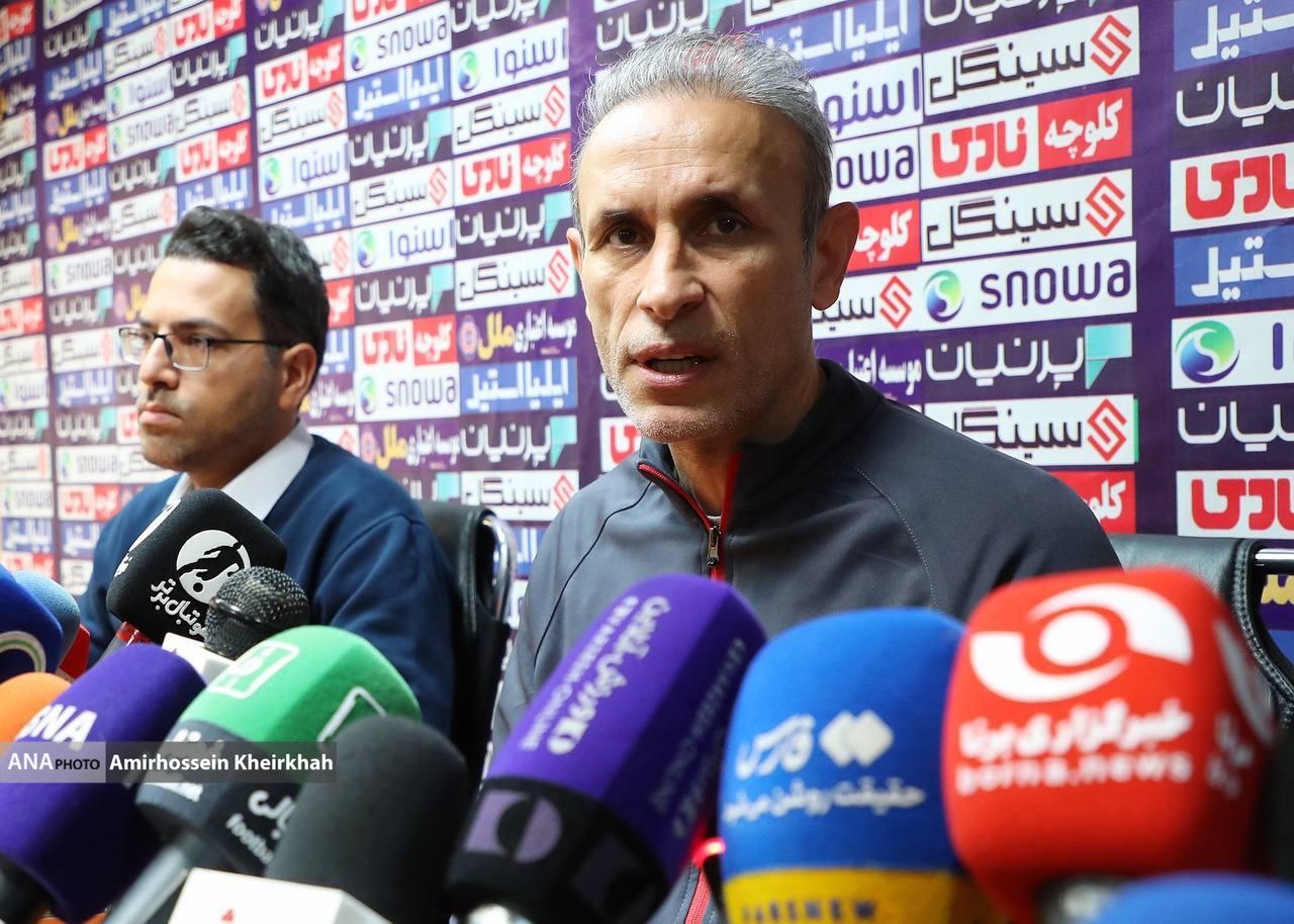 تصاویری جالب از نشست خبری دربی ۱۰۲ با حضور سرمربی پرسپولیس