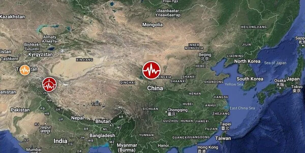زلزله ۶.۲ ریشتری شمال غرب چین را لرزاند