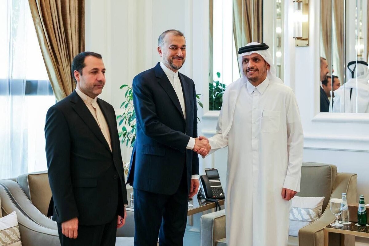 دیدار امیرعبداللهیان با وزیر خارجه قطر