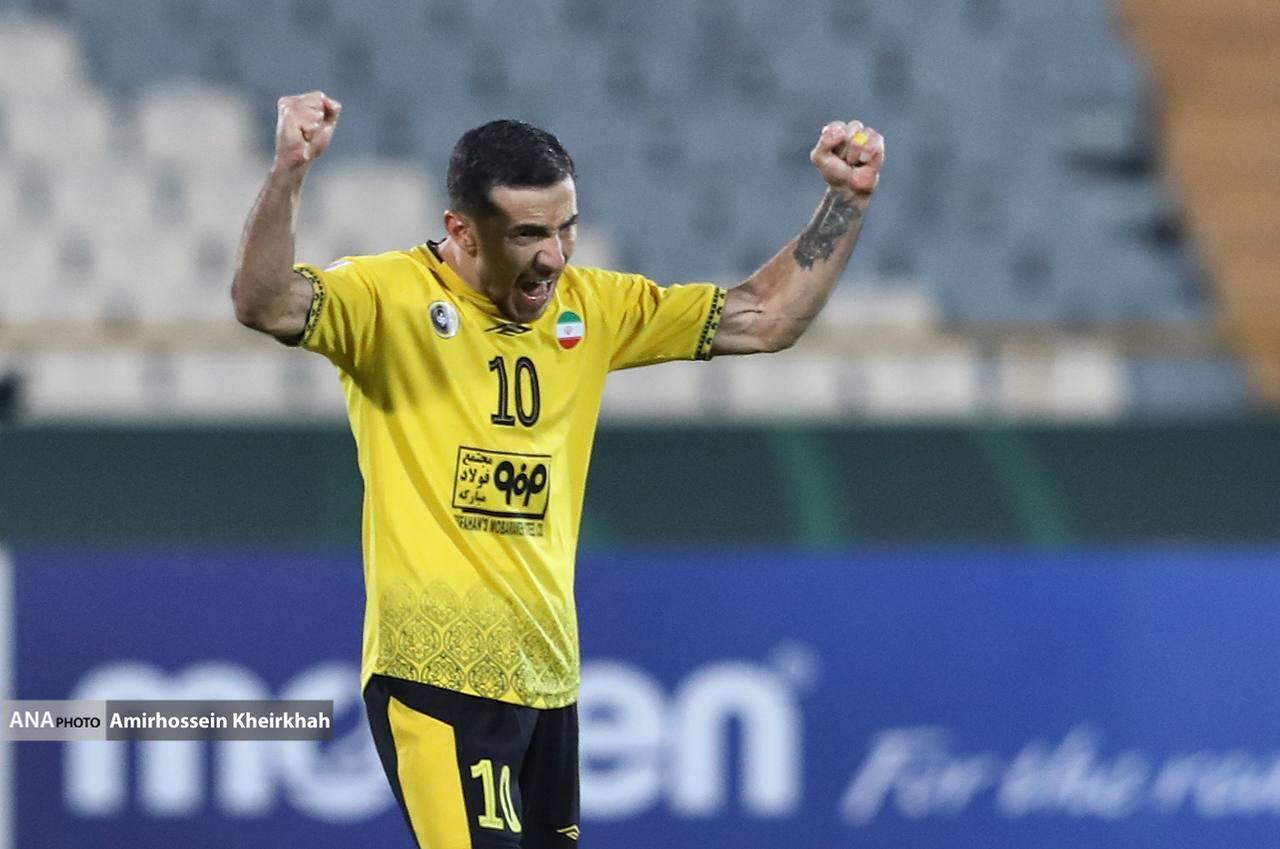 گزارش تصویری از دیدار پرحادثه سپاهان و نیروی هوایی عراق