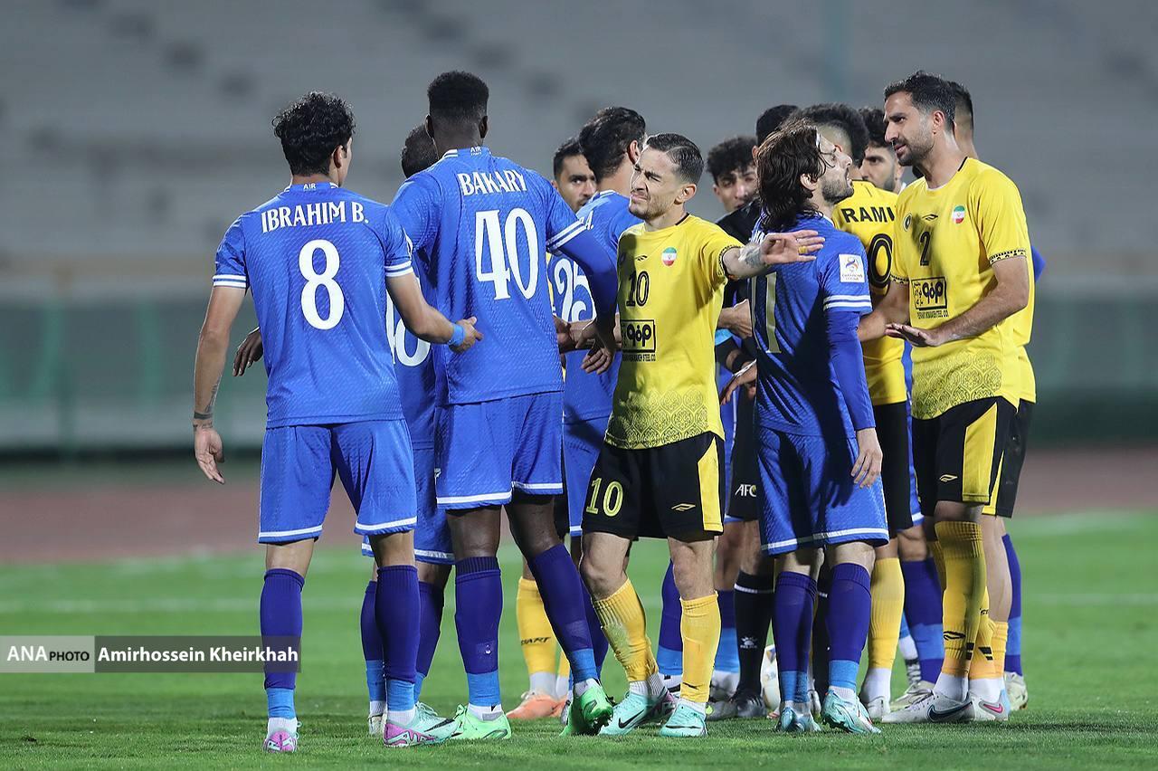 گزارش تصویری از دیدار پرحادثه سپاهان و نیروی هوایی عراق