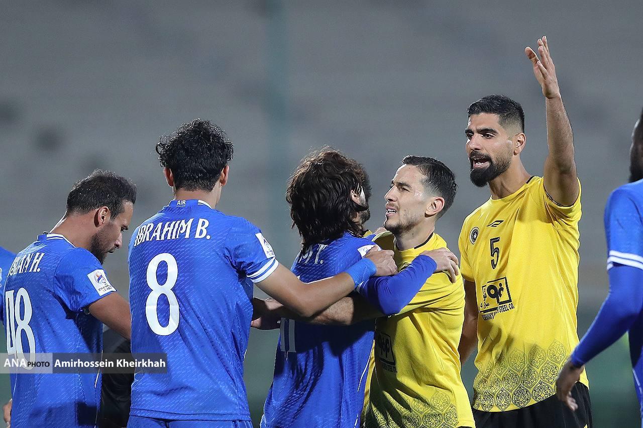 گزارش تصویری از دیدار پرحادثه سپاهان و نیروی هوایی عراق