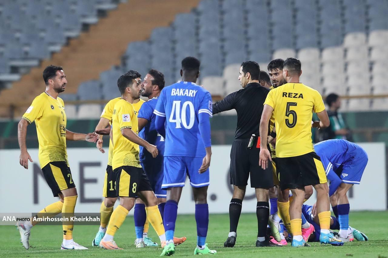 گزارش تصویری از دیدار پرحادثه سپاهان و نیروی هوایی عراق