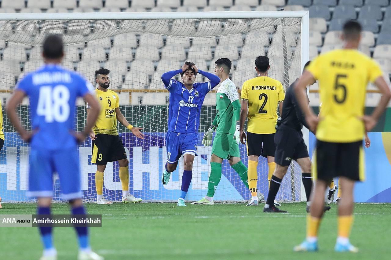 گزارش تصویری از دیدار پرحادثه سپاهان و نیروی هوایی عراق