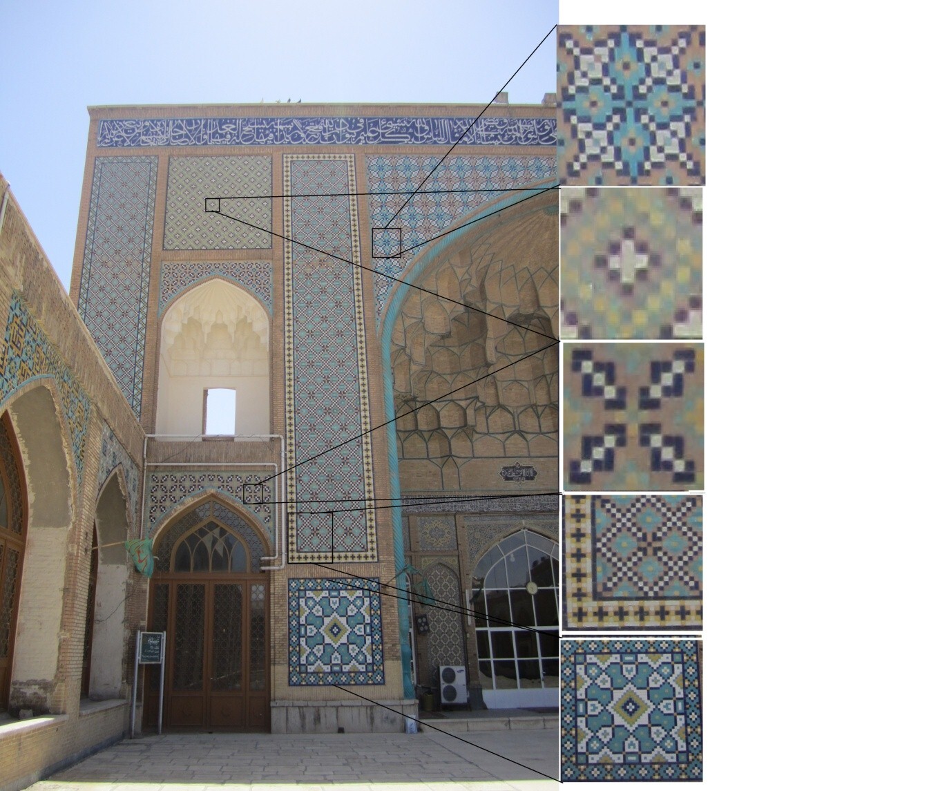 بررسی ارتباط بین نقش و معنا در تزیینات کاشی کاری ایوان جنوبی مسجد جامع قم