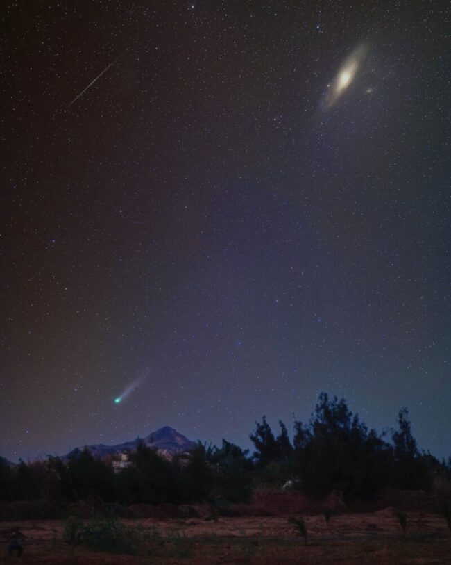 دنباله‌دار شیطان، مهمان آسمان بهاری