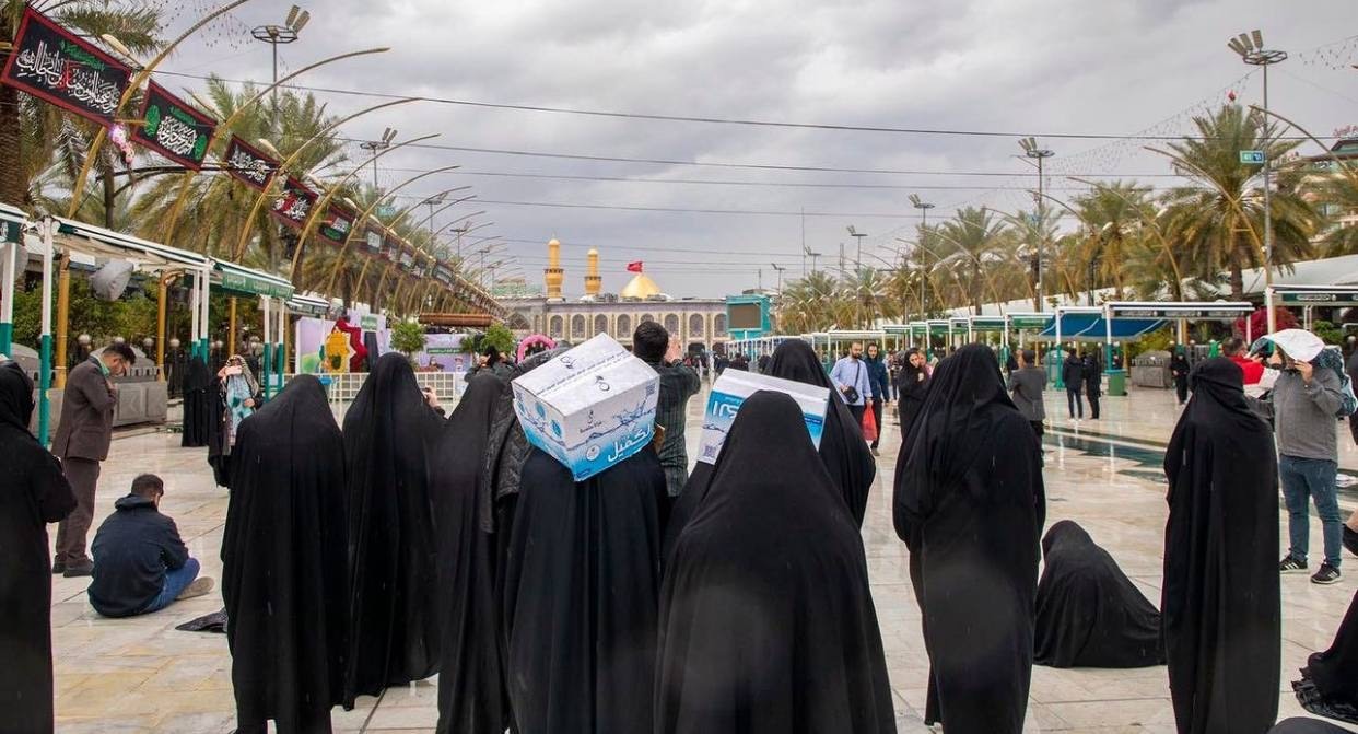 باران بهاری در کربلا+عکس باران بهاری در کربلا+عکس