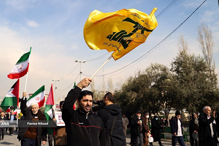 جشن پیروزی نصراللهی در تهران